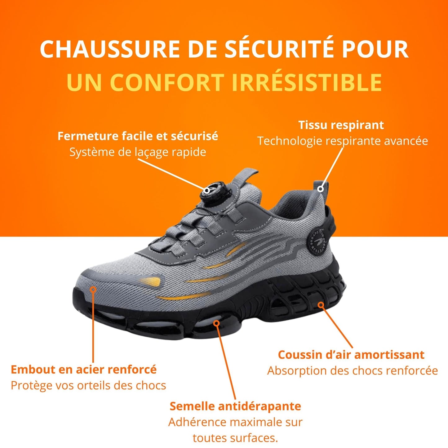 Chaussures de Sécurité ProSafe – Protection et Confort